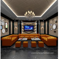 U/L shape modern leather night club bar sofa